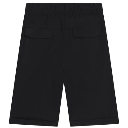 男童黑色棉短裤