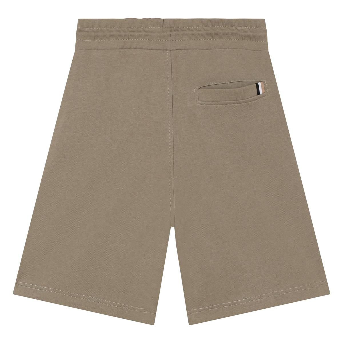 男童深绿色棉短裤