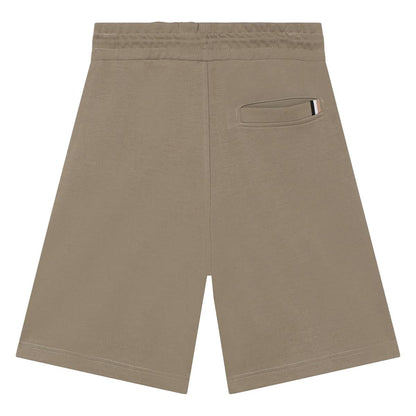 男童深绿色棉短裤