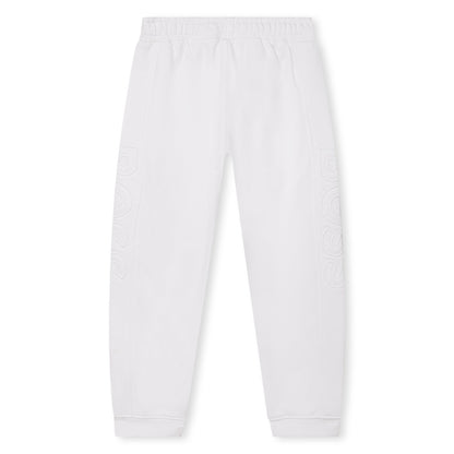 男童白色棉长裤
