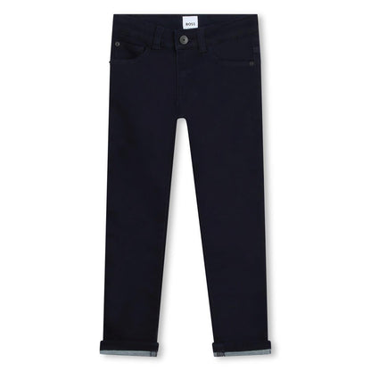 男童藏青色牛仔裤