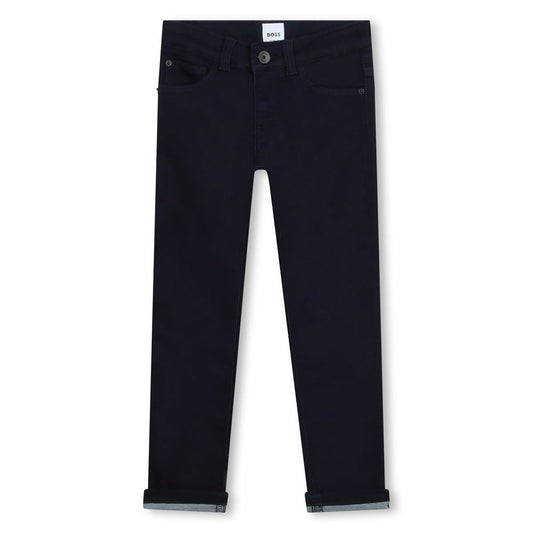 男童藏青色牛仔裤