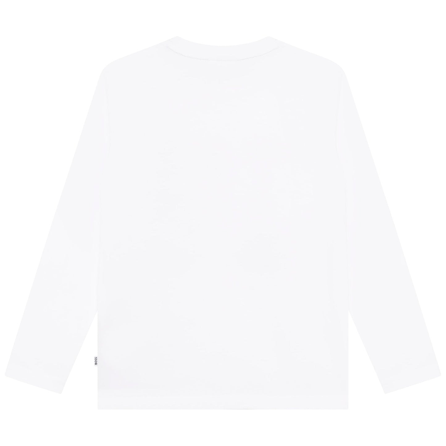 男童白色Logo棉T恤