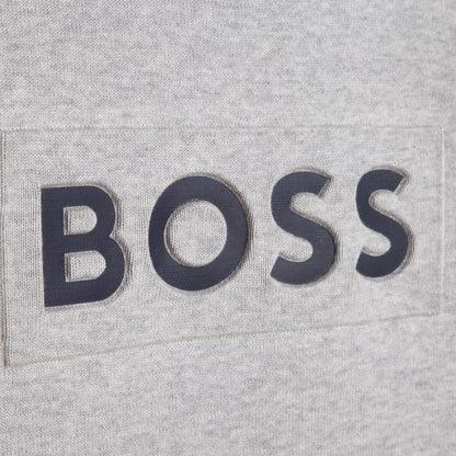 男童灰色Logo棉卫衣