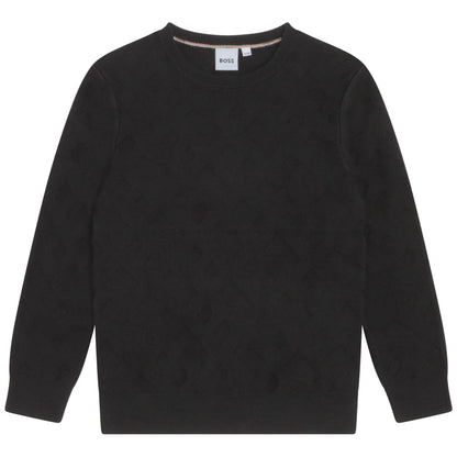 男童黑色毛衣