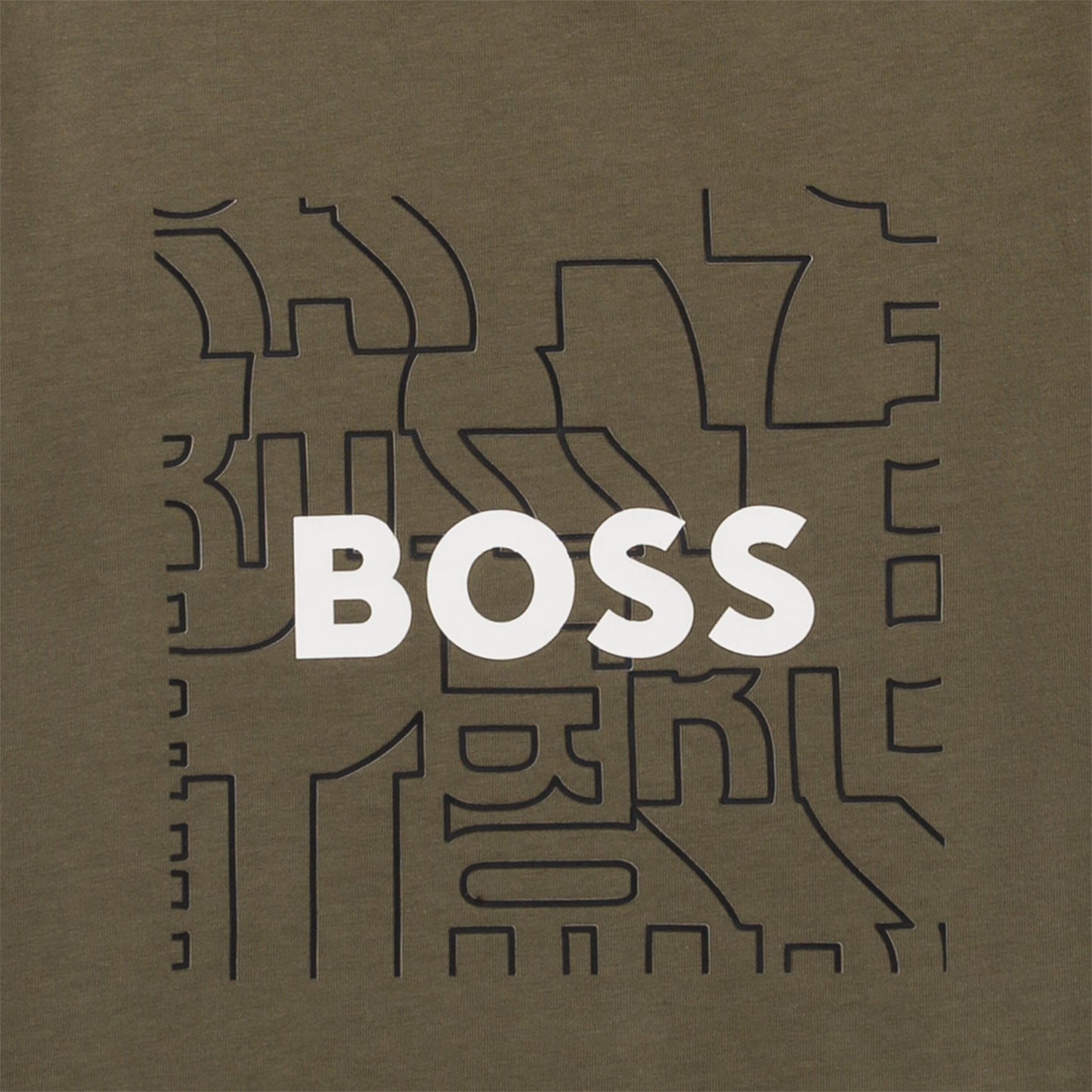 儿童深绿色棉T恤