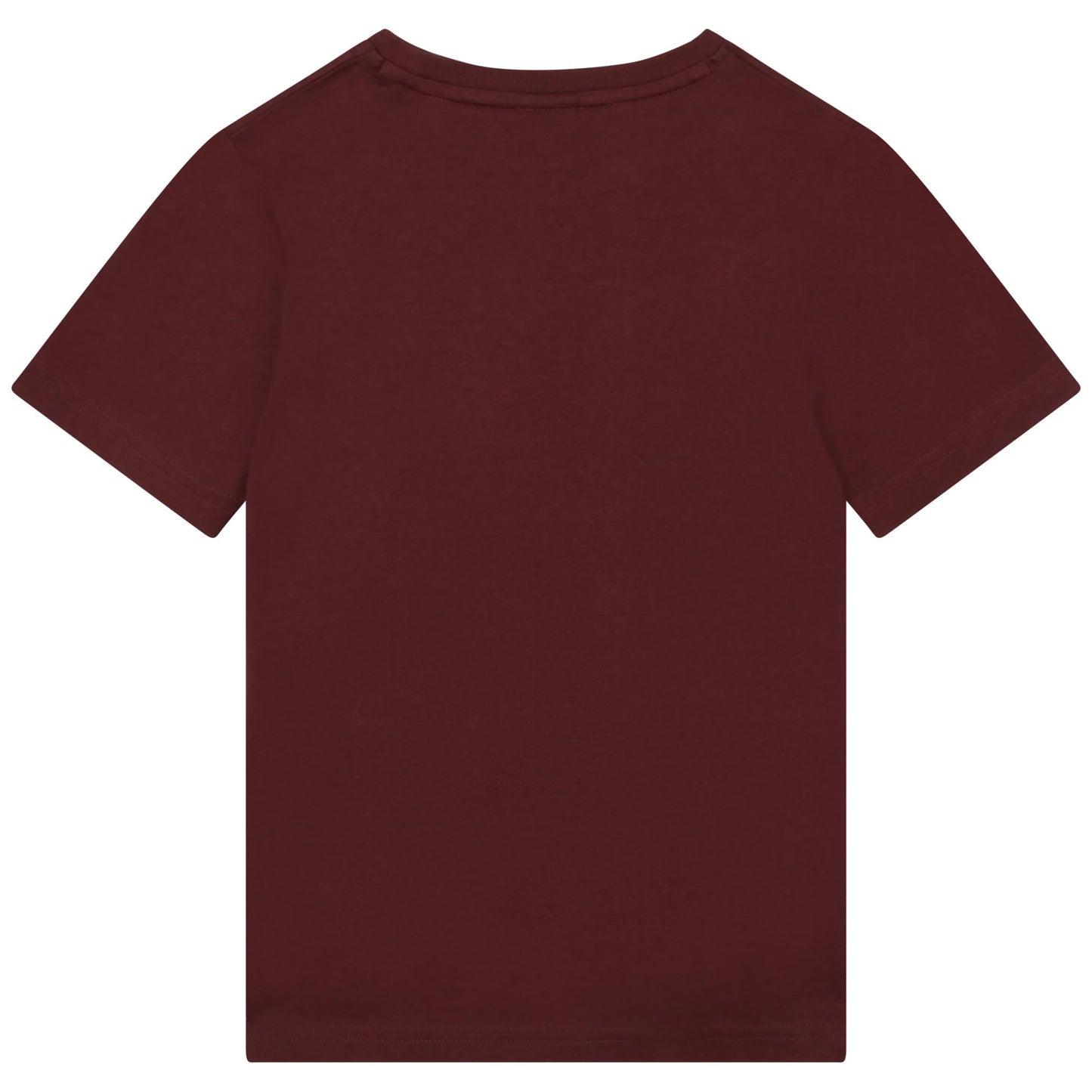 男童深红色棉T恤