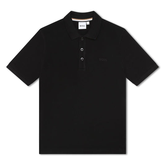 男童黑色Polo衫