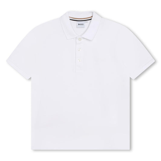 男童白色Polo衫