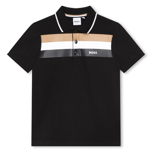 男童黑色Polo衫