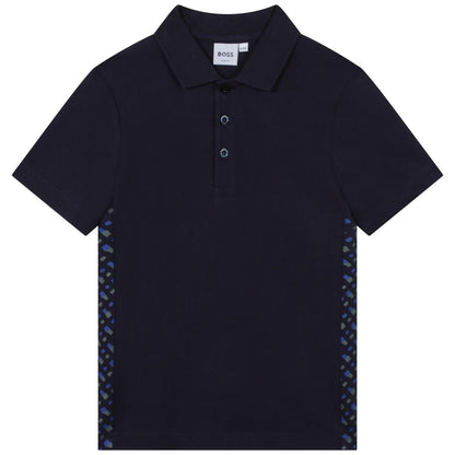 男童深蓝色Polo衫