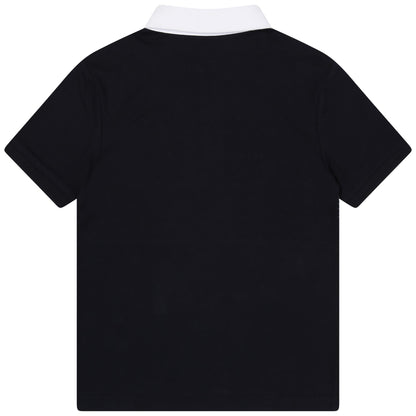 男童藏青色Logo棉Polo衫