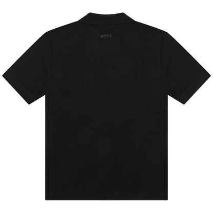 男童黑色Logo Polo衫