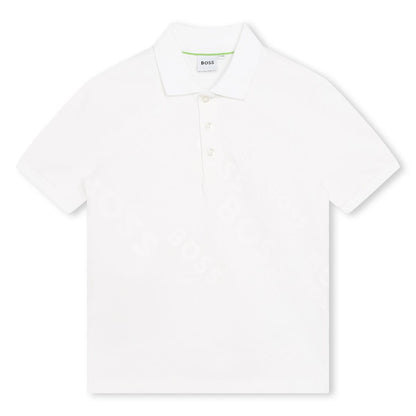 男童白色Polo衫