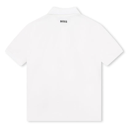 男童白色Polo衫