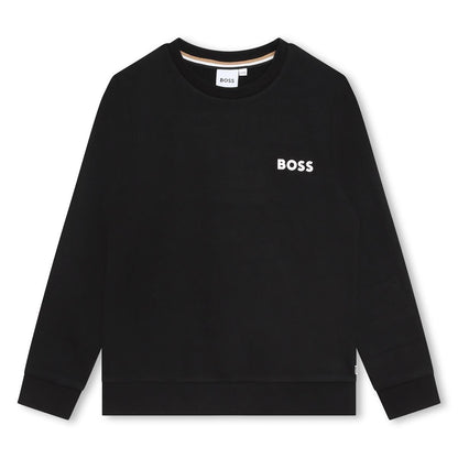 Boys Black Logo Sweatshirt