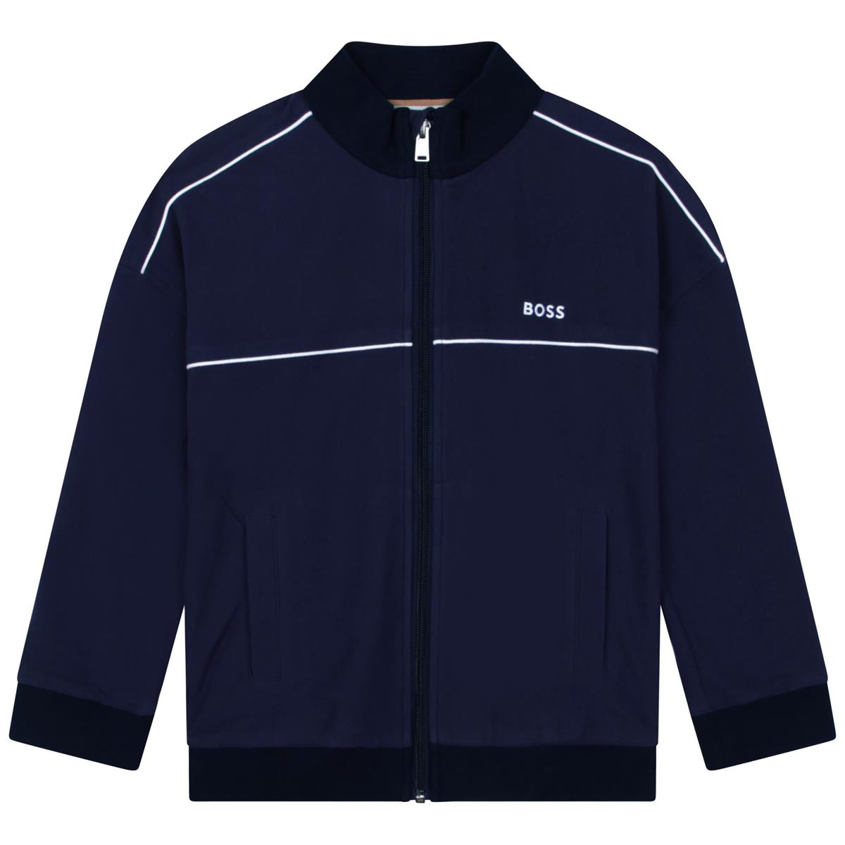 男婴蓝色拉链上衣