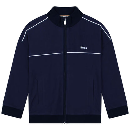 男婴蓝色拉链上衣