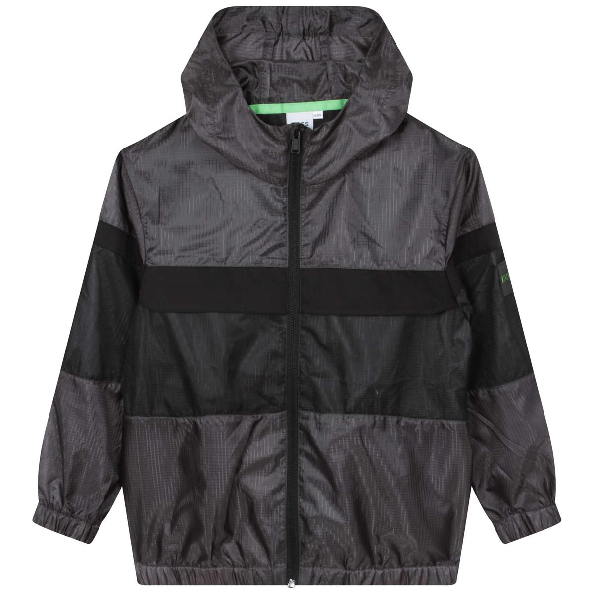 男童灰色拉链夹克