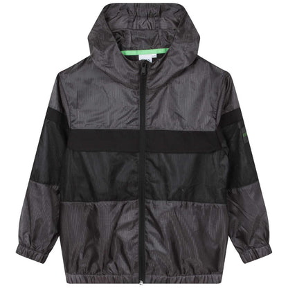 男童灰色拉链夹克