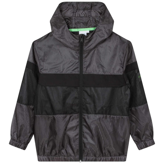 男童灰色拉链夹克