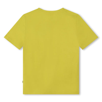 男童绿色Logo棉T恤