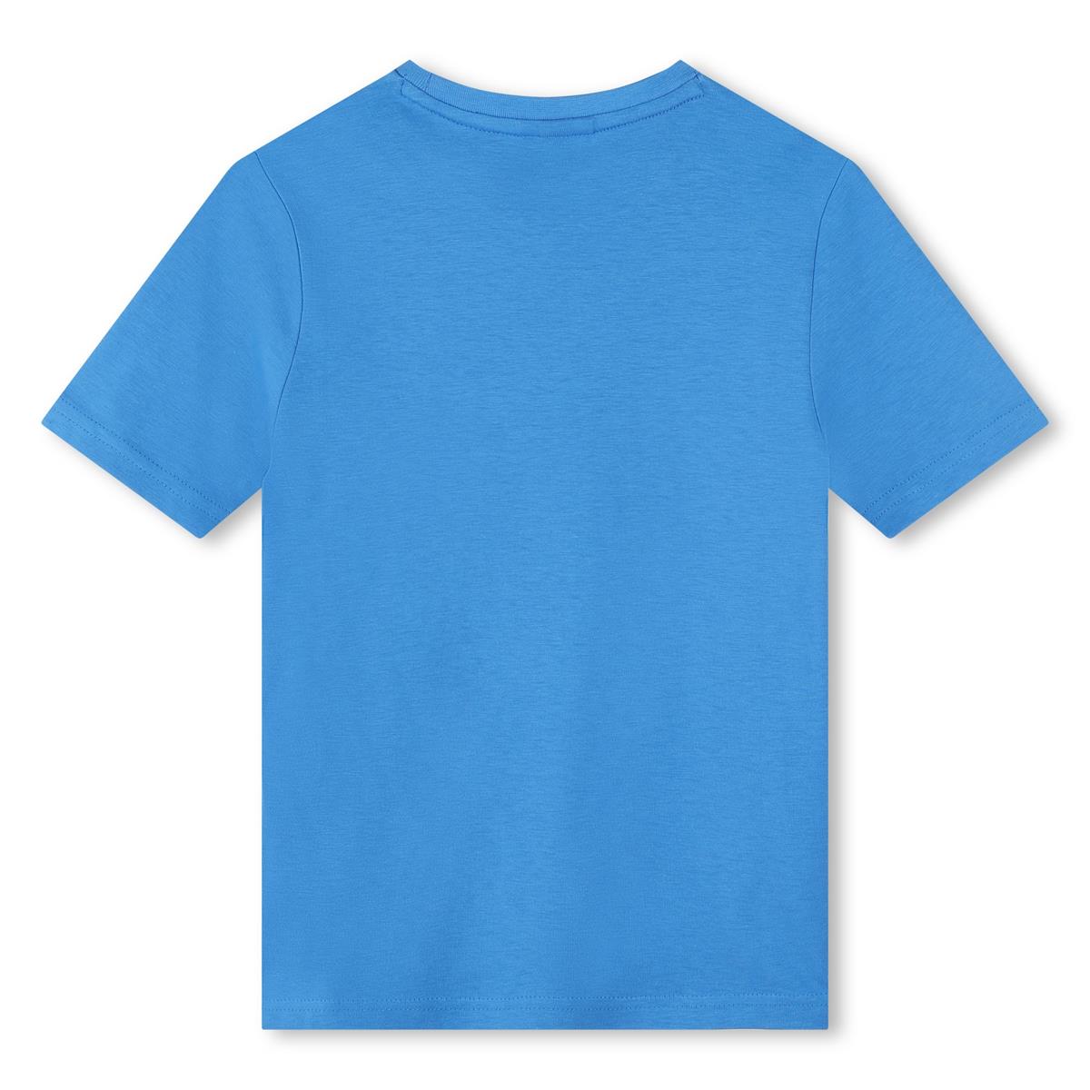 男童蓝色Logo棉T恤