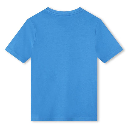 男童蓝色Logo棉T恤