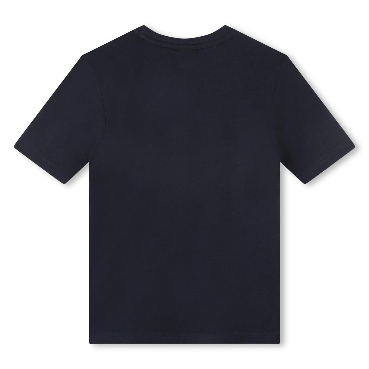 男童藏青色Logo棉T恤