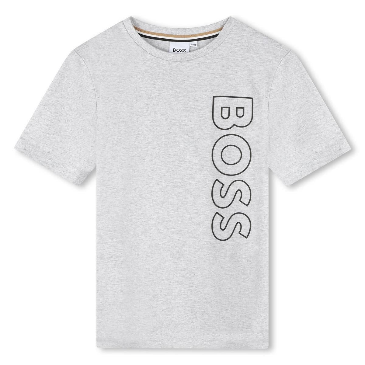 男童灰色Logo棉T恤