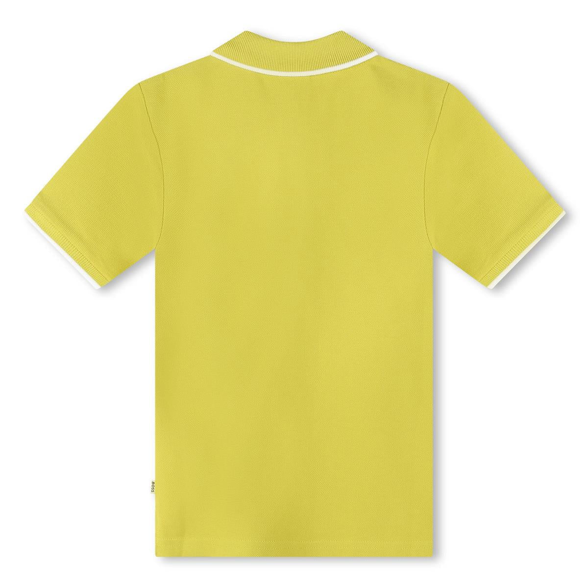 男童黄色棉Polo衫