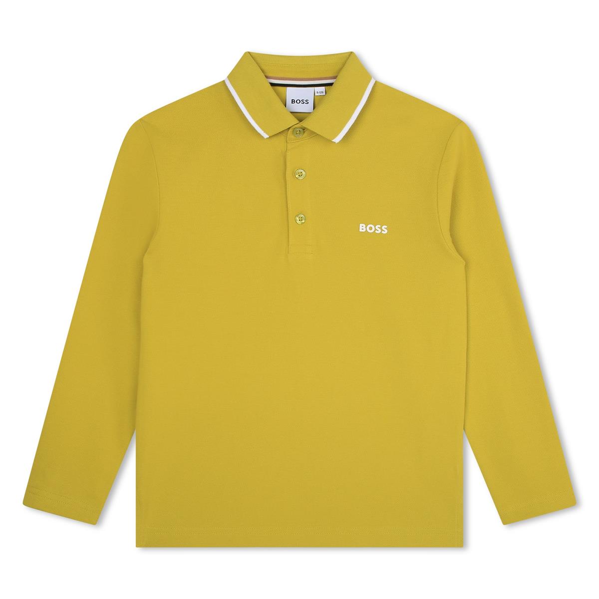 男童黄色棉Polo衫