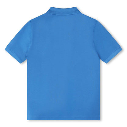 男童蓝色棉Polo衫
