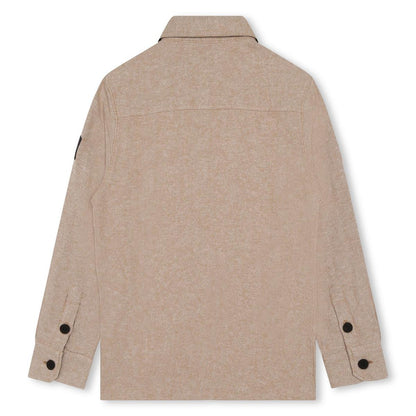 男童米色棉衬衫