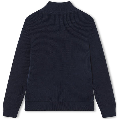 男童蓝色拉链夹克