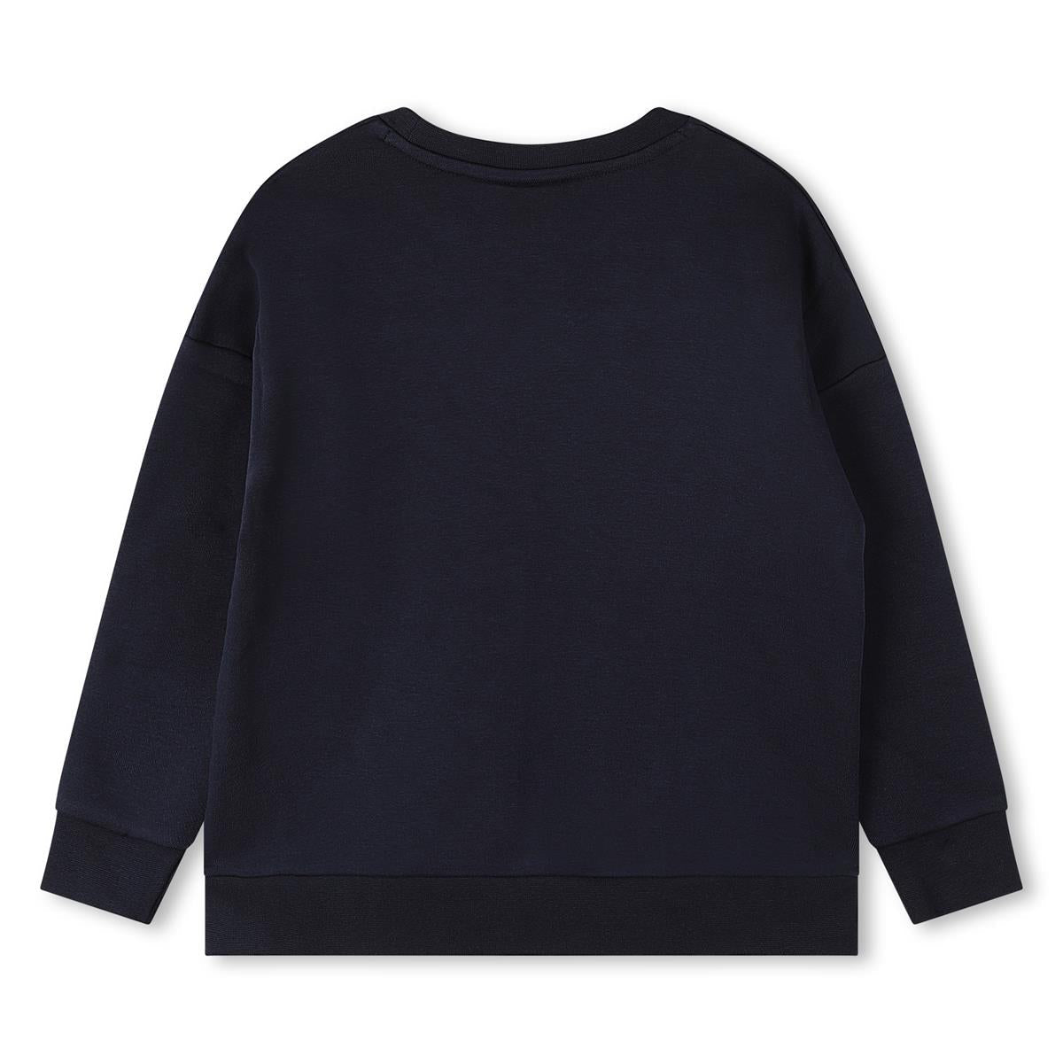 男童深蓝色Logo棉卫衣