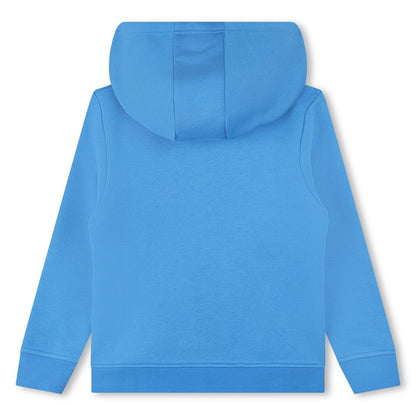 男童蓝色Logo棉卫衣