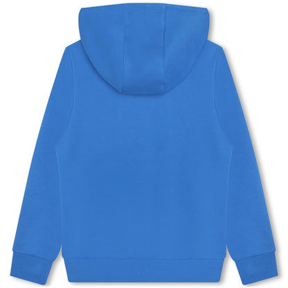 男童蓝色拉链上衣