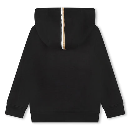 男童黑色拉链上衣