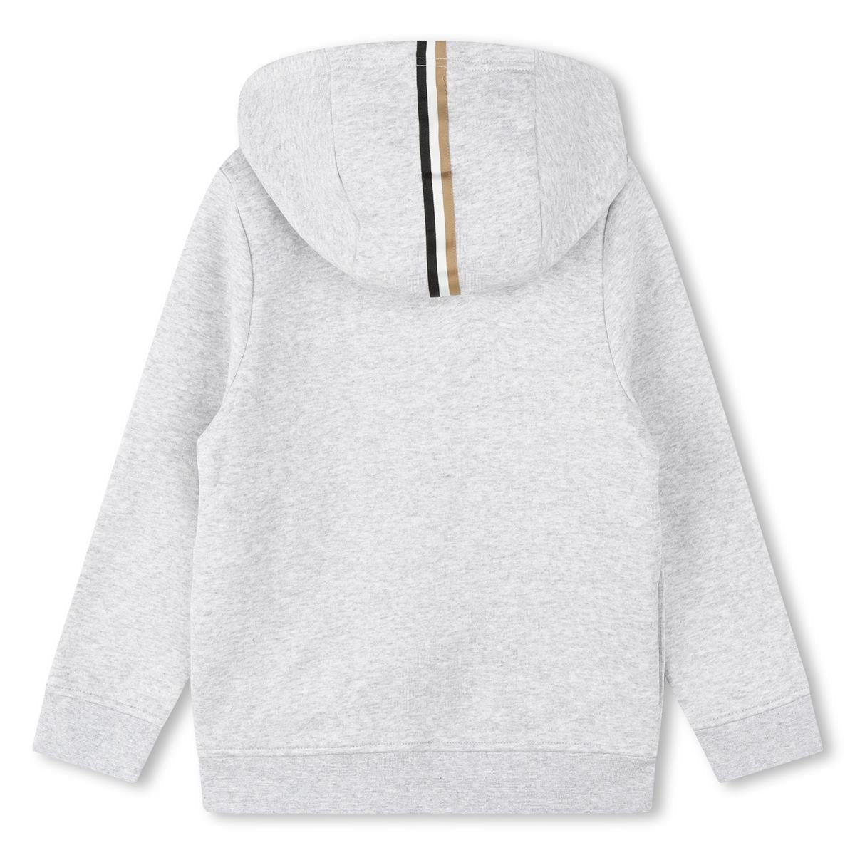 男童灰色拉链上衣