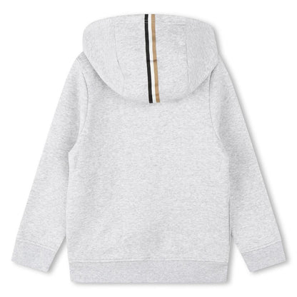男童灰色拉链上衣