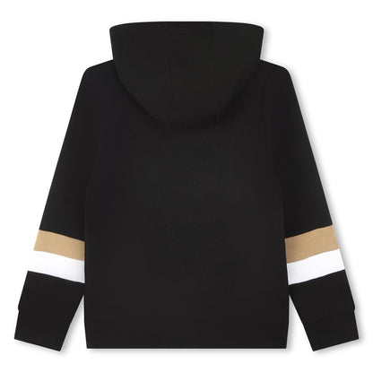 男童黑色拉链上衣