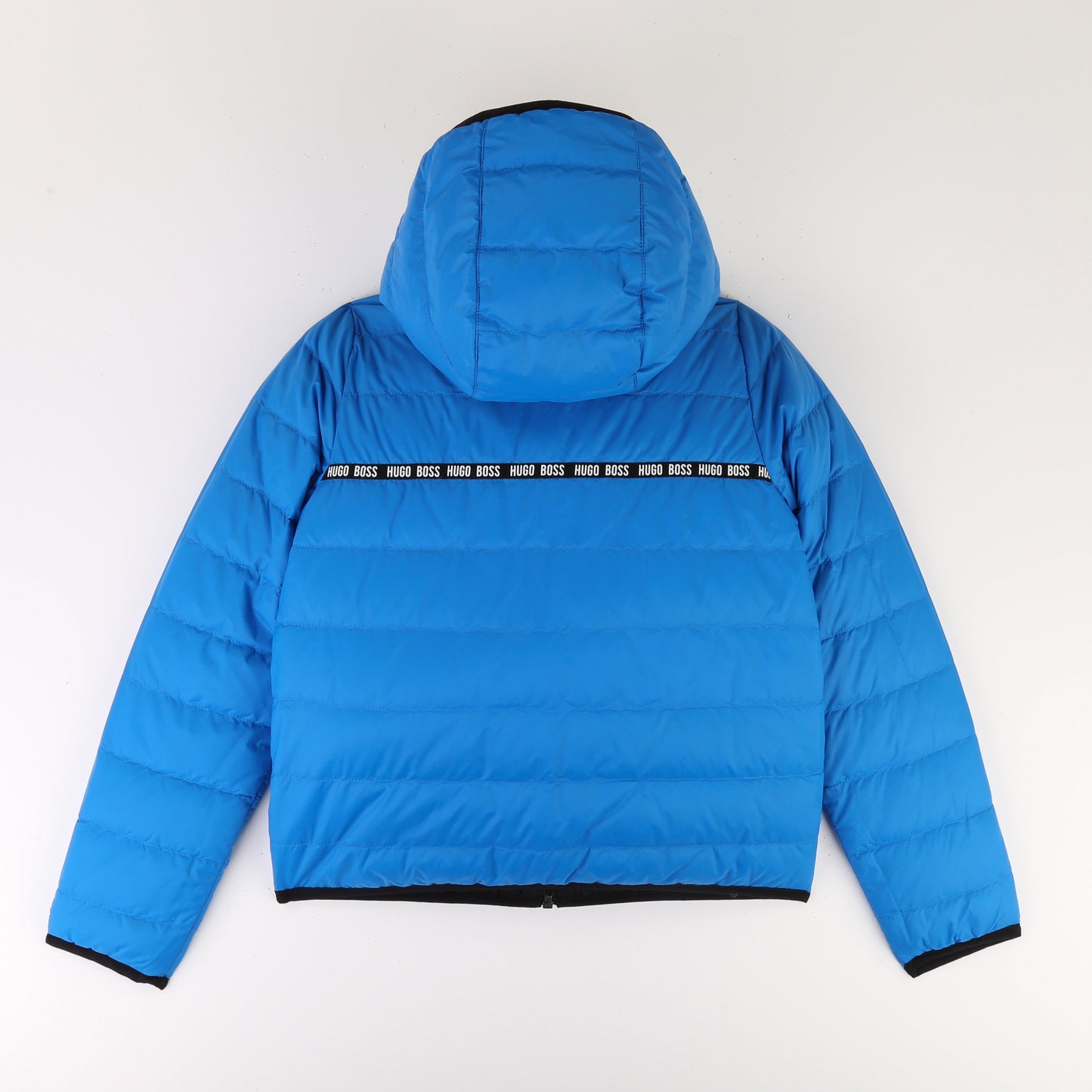 男童蓝色&黑色双面羽绒服