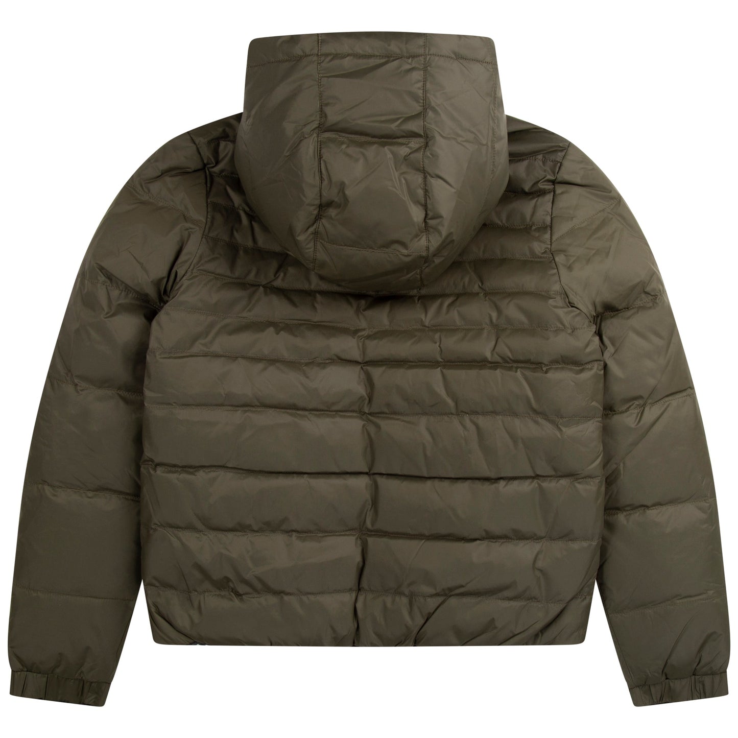 男童绿色双面穿羽绒服