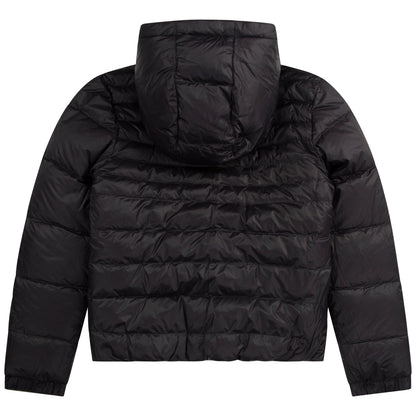 男童绿色双面穿羽绒服