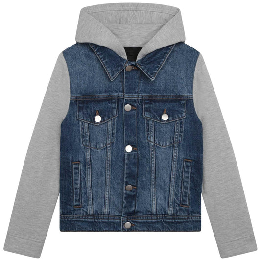 男童蓝色牛仔夹克