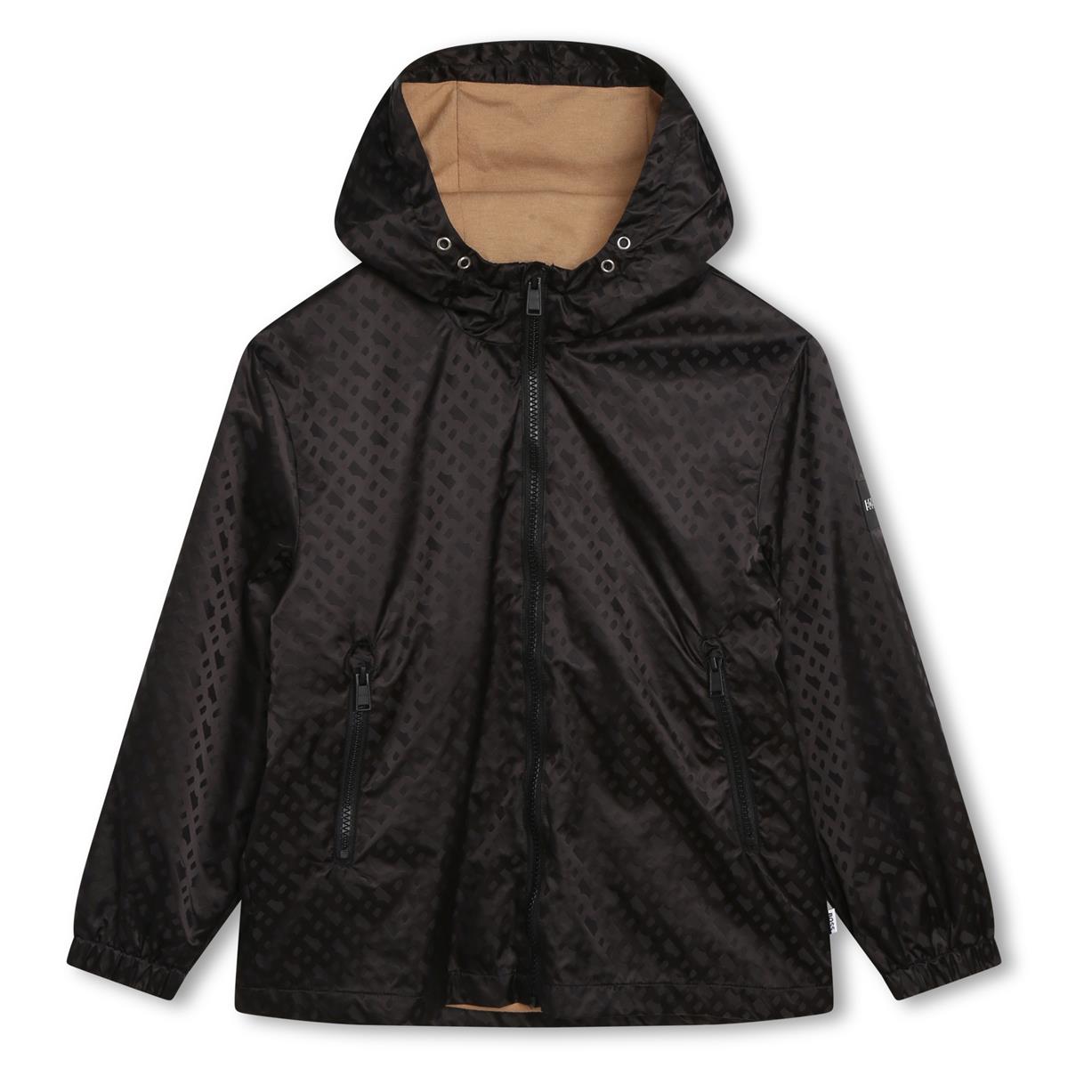 男童黑色拉链夹克