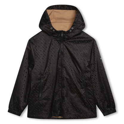 男童黑色拉链夹克