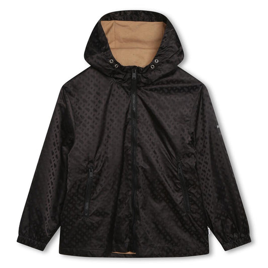 男童黑色拉链夹克