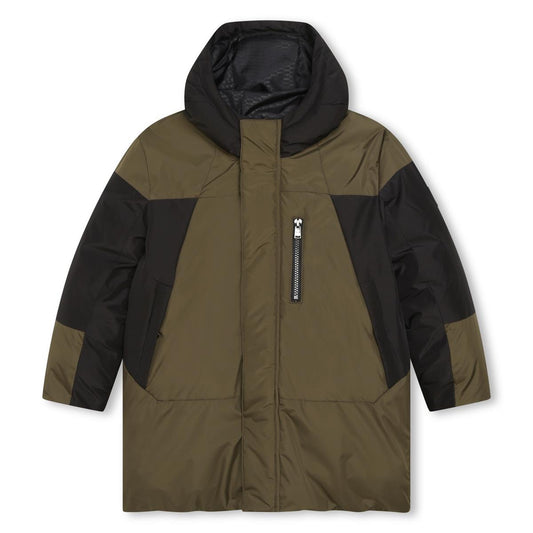 男童深绿色棉服